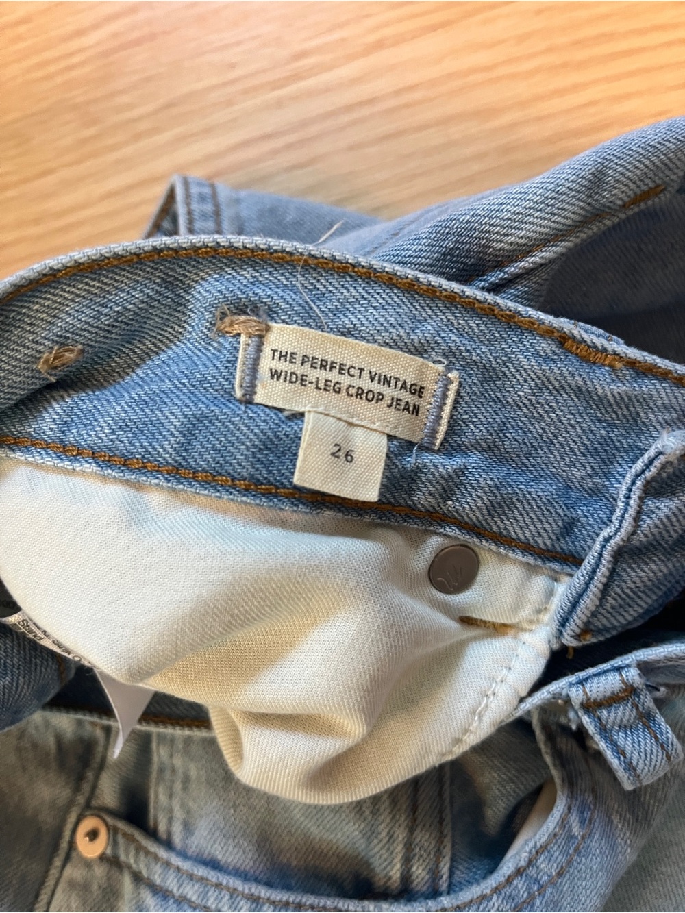 Madewell “The Perfect Vintage Wide Leg Cropped Jean” - Picture 4 of 4